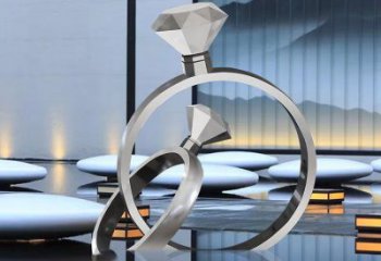 主題鉆戒雕塑優(yōu)選，多彩藝術(shù)，抽象鉆戒雕塑選用