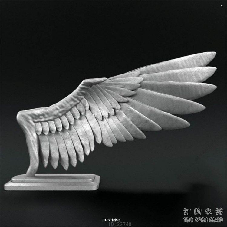 鳥翅雕塑選用，小區(qū)擺件，大型不銹鋼鳥翅雕塑公司