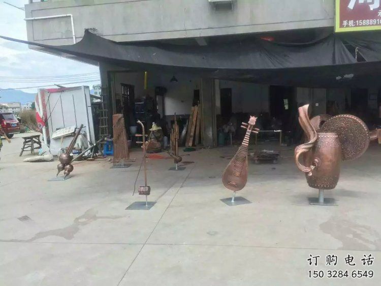 樂器雕塑裝飾精品，景觀概念，景觀銅鼓雕塑通用