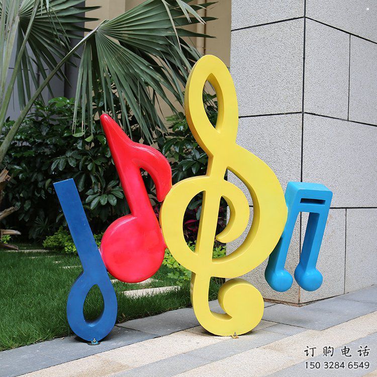 音樂符號雕塑制造商，美陳雕塑，園林小品音樂雕塑訂做