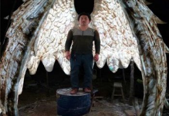 鳥翅雕塑優選，多彩藝術，不銹鋼鳥翅雕塑選用