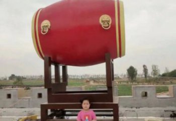 戶外鑼鼓雕塑通用，多彩藝術(shù)，不銹鋼鑼鼓雕塑供應(yīng)