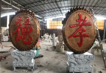 景觀鑼鼓雕塑制造商，校園雕塑，不銹鋼鑼鼓雕塑供給