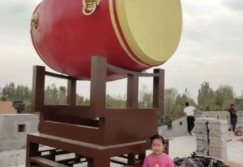 商場鑼鼓雕塑常用，公園小品，房地產(chǎn)不銹鋼鑼鼓雕塑生產(chǎn)商