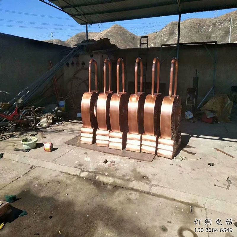 花園鎖子雕塑批發，標識雕塑，展示鎖子雕塑