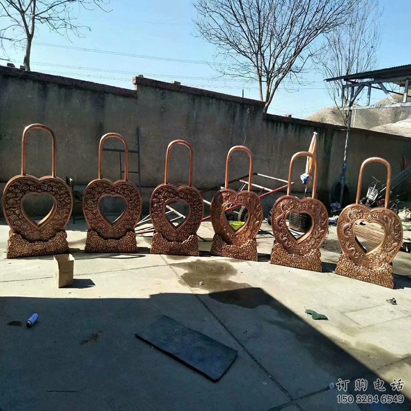 金屬鎖子雕塑通用，城市雕塑，彩色鎖子雕塑指用