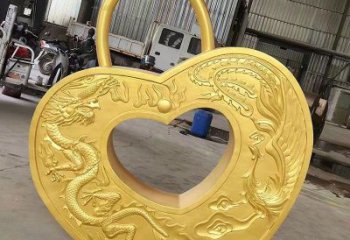景觀鎖子雕塑供需，彩鋼制作，大型玻璃鋼鎖子雕塑公司