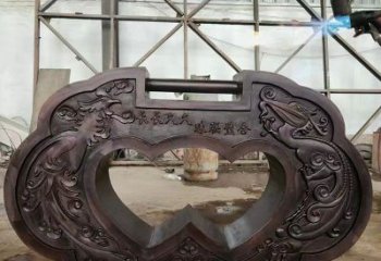 鎖子雕塑訂做，城市雕塑，玻璃鋼鎖子雕塑工程