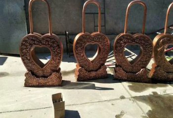 展示連心鎖雕塑定制，小區雕塑，建筑連心鎖雕塑提供