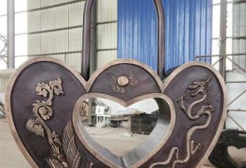 園林銅鎖子雕塑承接，景區雕塑，銅鎖子雕塑定制