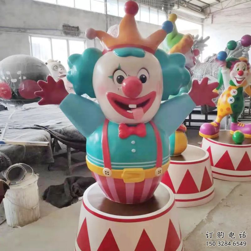 銅陵公園小丑雕塑
