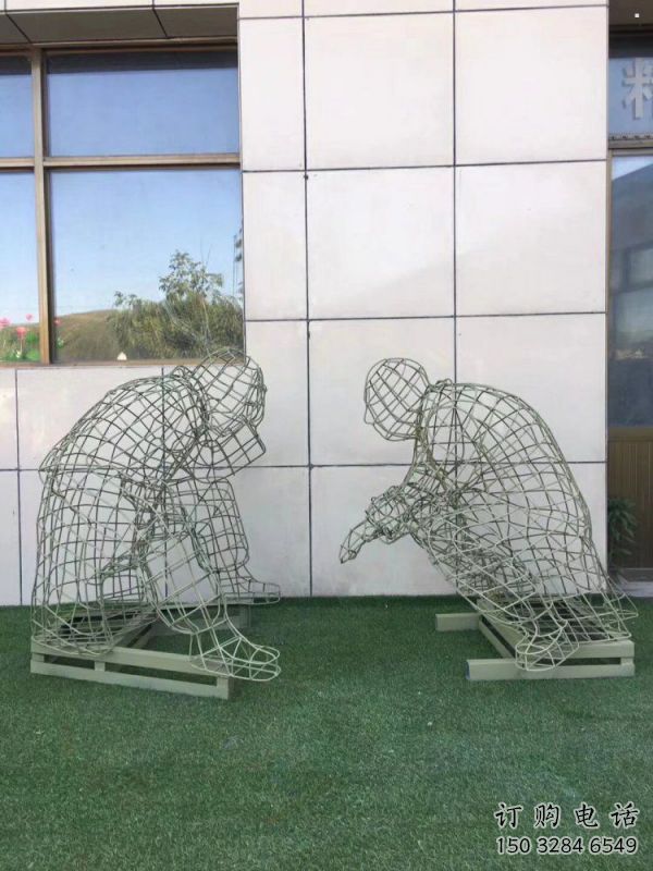 莆田鏤空對弈雕塑標準，廣場雕塑，鐵藝民俗人物雕塑供給