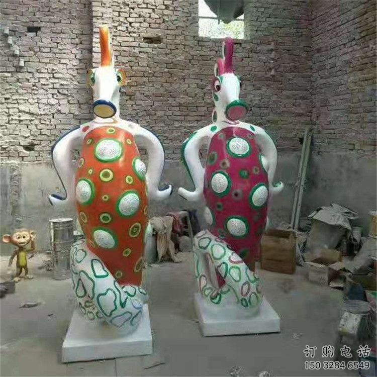 隴南幼兒園河馬雕塑，動漫文化雕塑，卡通動物制作