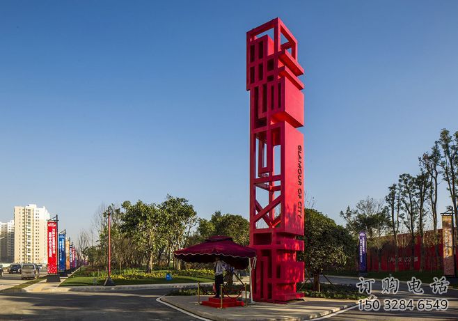 湛江住宅小區精神堡壘雕塑