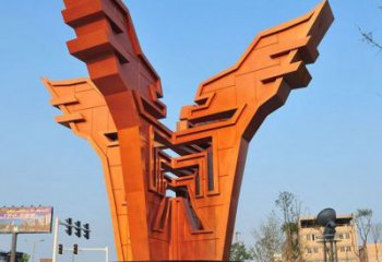 韶關城市精神堡壘雕塑，抽象建筑元素，廣場景觀雕塑小品
