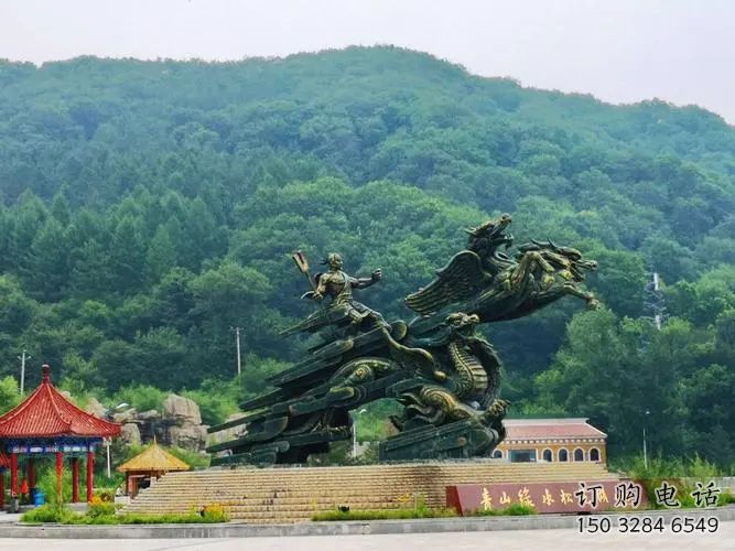 南崗夸父逐日雕塑，鑄銅神話人物雕塑