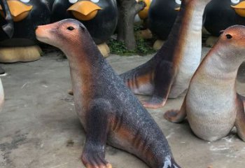 河南省園林海豹雕塑