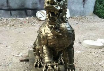 道外校園麒麟雕塑，拉絲海洋雕塑，卡通主題