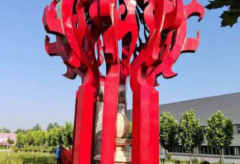 咸寧火球雕塑，精神堡壘火球雕塑落地展示