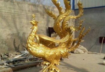 白城鳳凰雕塑廠家，鍛造工藝，銅鳳凰雕塑廠家承接