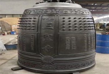 新城三圣寺銅鐘雕塑-鑄銅鐘雕塑-平直形結構