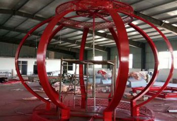 城東景觀燈籠雕塑優選，陸地擺件，園林不銹鋼燈籠雕塑供應