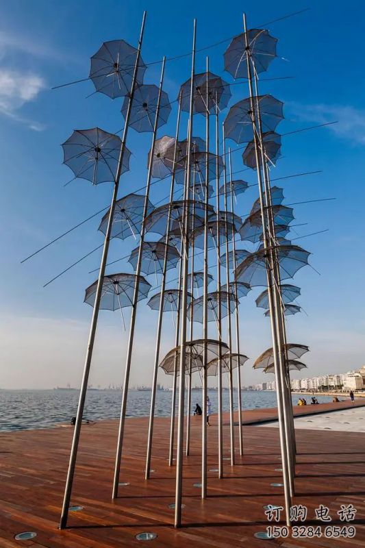 大同步行街雨傘雕塑