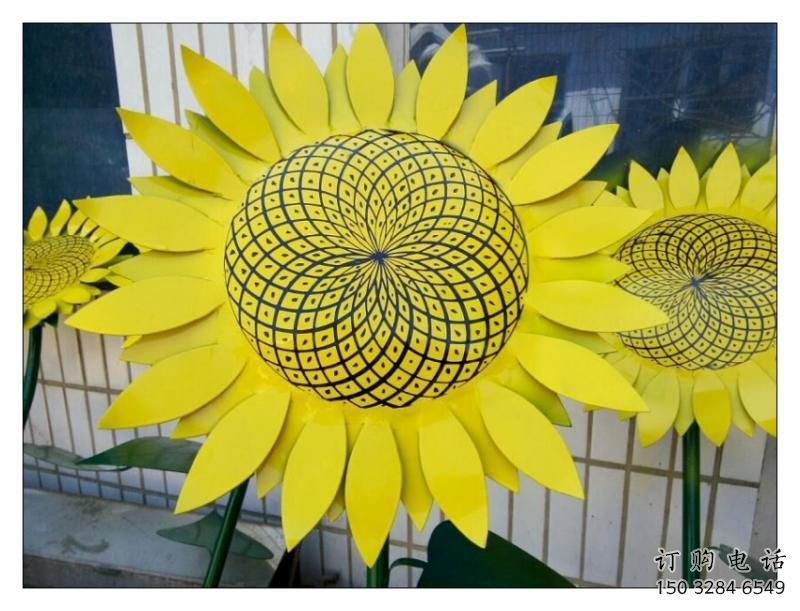 渭南抽象花籃雕塑展品，小區(qū)雕塑，葵花花籃雕塑工程制作精選
