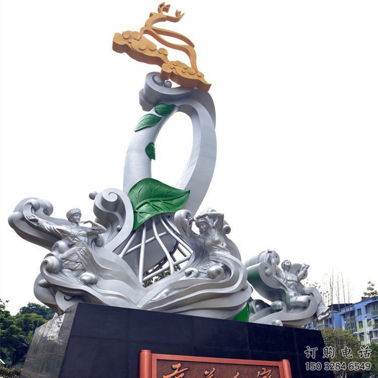 阿里蘭花雕塑承接，城市裝飾，大型蘭花花朵雕塑公司