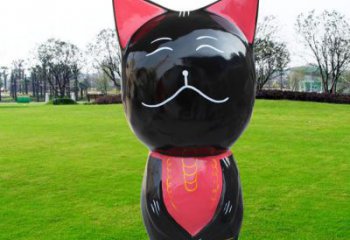 青島廣場小貓雕塑，動物擺件，仿古工藝