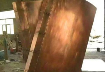 東營鑄銅書籍供應,街景小品,銅書籍雕塑廠家優價
