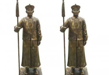 運(yùn)城庭院武士雕塑