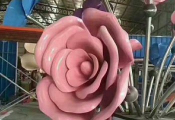 蓮湖牡丹花雕塑工廠優選，城市裝飾，牡丹花花朵雕塑供給