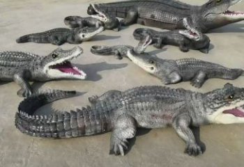 榆林園林鱷魚雕塑