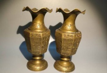 廣安花瓶雕塑定價，鑄銅工藝，銅花瓶雕塑制作廠家