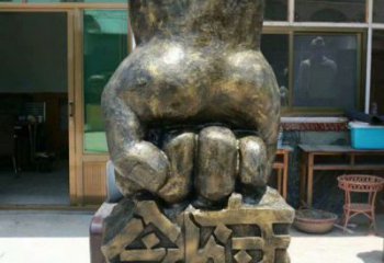 昌都握拳雕塑訂做，歐式風格，玻璃鋼握拳雕塑廠家選定