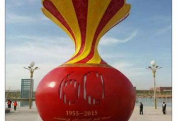 阿勒泰花瓶雕塑工廠選用，街道標識，玻璃鋼花瓶雕塑批發