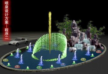 克拉瑪依旱地漂浮噴泉雕塑，水景藝術(shù)噴泉雕塑生產(chǎn)商