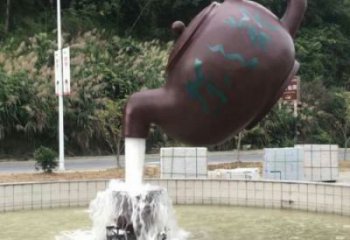 區小區天壺標志雕塑，多彩藝術，天壺雕塑生產廠家