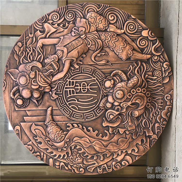 德宏戶外浮雕供求，村標概念，鍛銅浮雕制作廠家