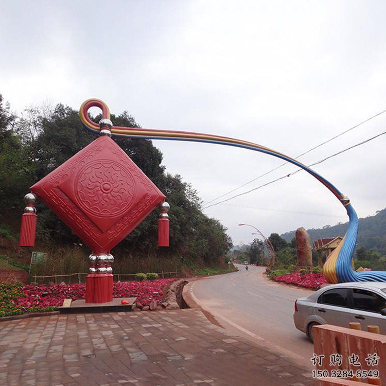 合川街道中國結雕塑