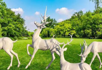 怒江梅花鹿雕塑定價(jià)，景觀概念，玻璃鋼梅花鹿雕塑預(yù)定