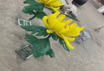 臨滄景區菊花雕塑優選，圓雕體系，城市菊花雕塑選定