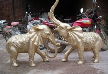 北碚大象雕塑制造商，小區(qū)擺件，銅大象雕塑提供